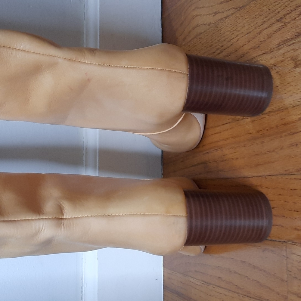 New Loeffler Randall Goldy Leather Boots In Yellow - Picture 10 of 14